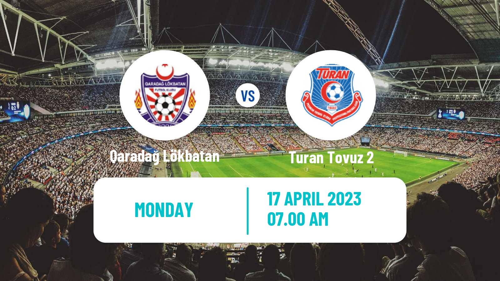 Soccer Azerbaijan First Division Qaradağ Lökbatan - Turan Tovuz 2
