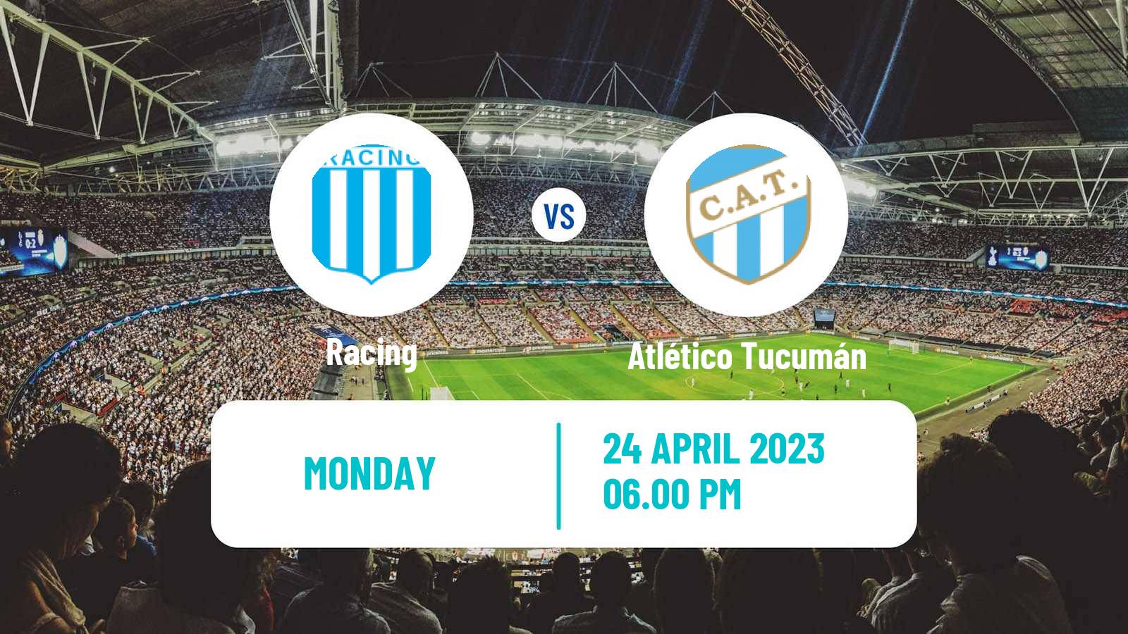 Soccer Argentinian Liga Profesional Racing - Atlético Tucumán