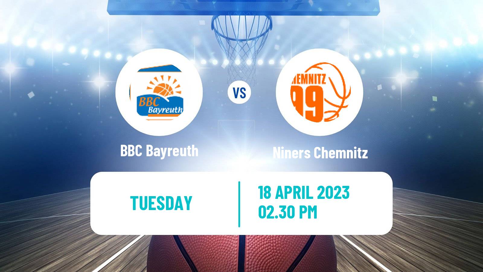 Basketball German BBL BBC Bayreuth - Niners Chemnitz