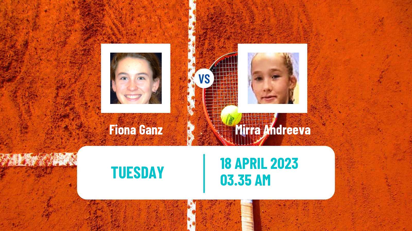 Tennis ITF Tournaments Fiona Ganz - Mirra Andreeva