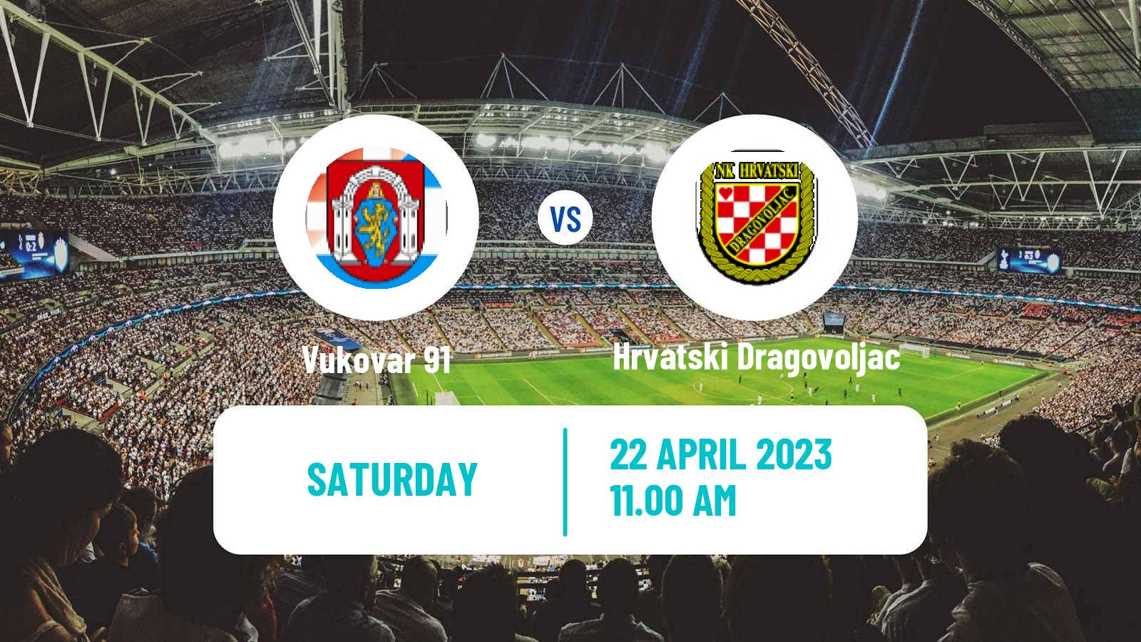 Soccer Croatian Prva NL Vukovar 91 - Hrvatski Dragovoljac
