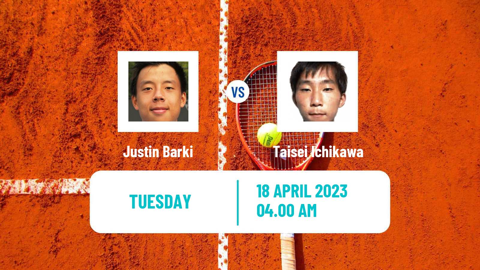 Tennis ITF Tournaments Justin Barki - Taisei Ichikawa