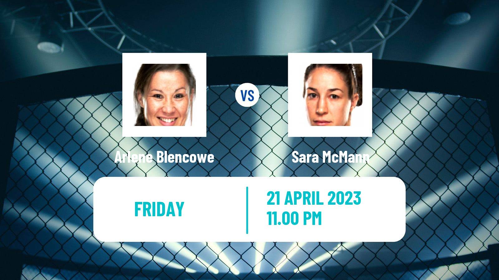 MMA MMA Arlene Blencowe - Sara McMann