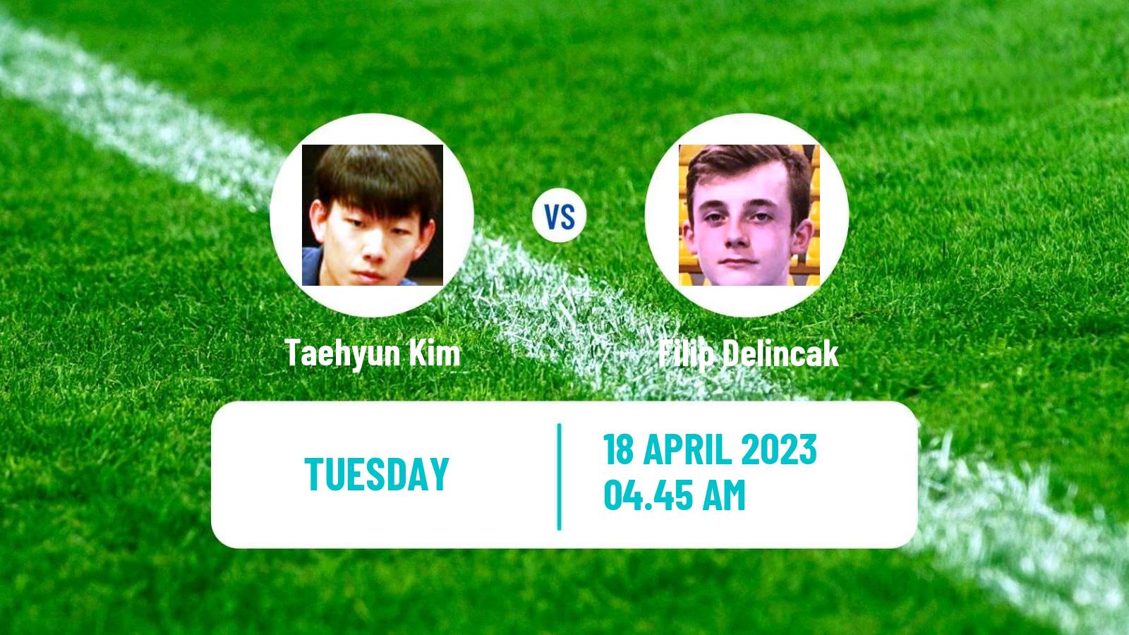 Table tennis Table Tennis Taehyun Kim - Filip Delincak