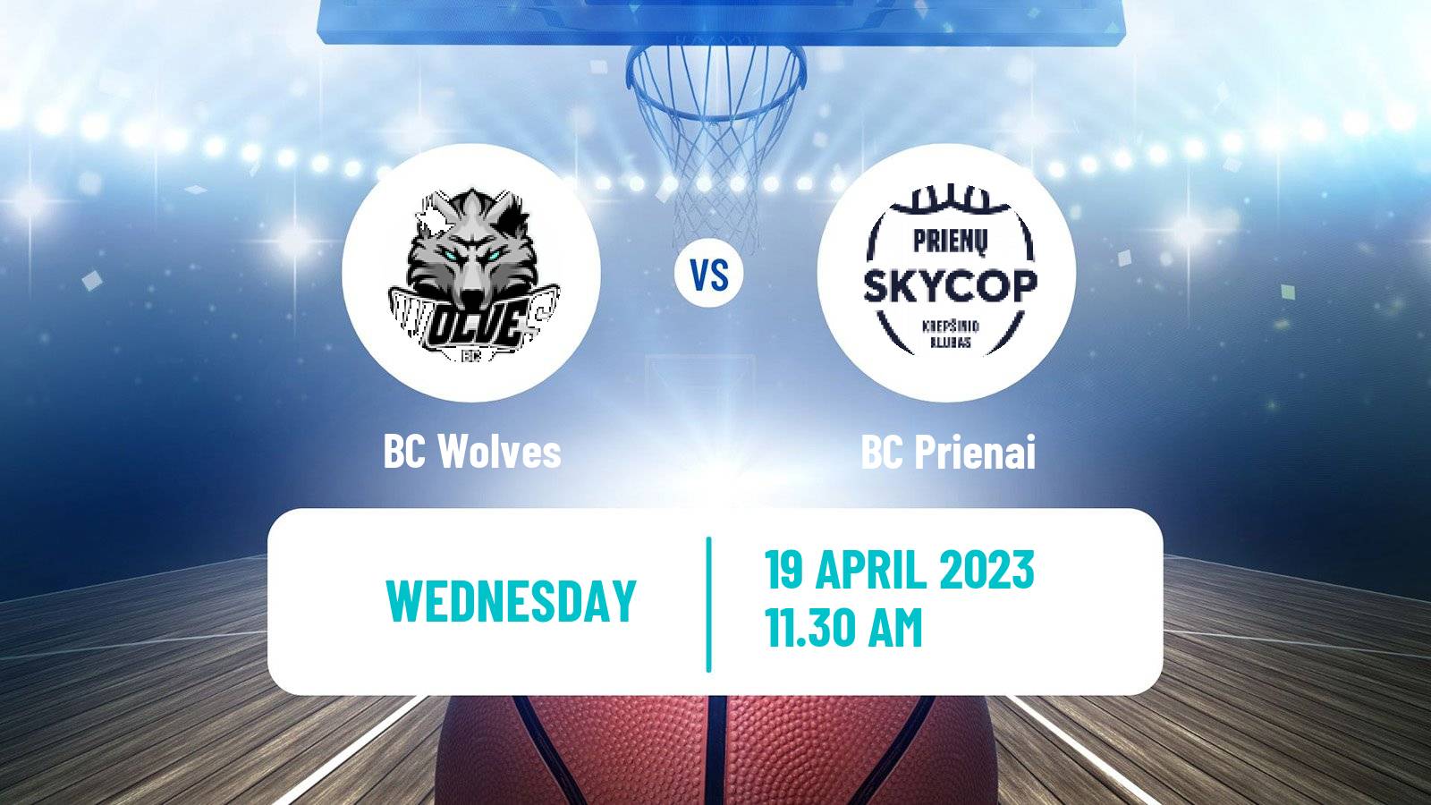 Basketball Lietuvos Krepsinio Lyga BC Wolves - Prienai