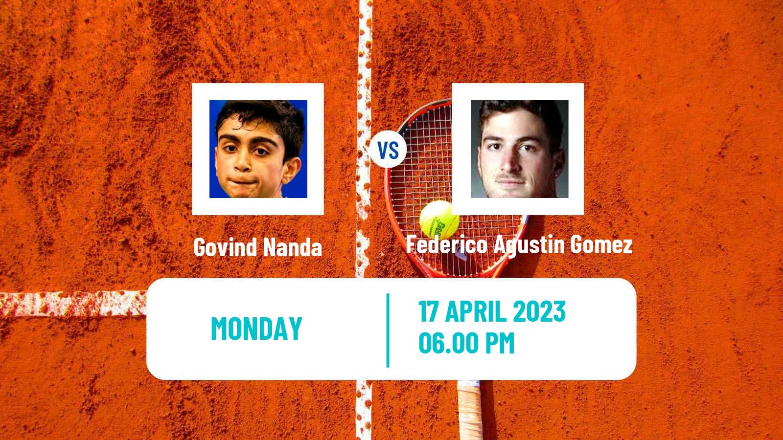 Tennis ATP Challenger Govind Nanda - Federico Agustin Gomez