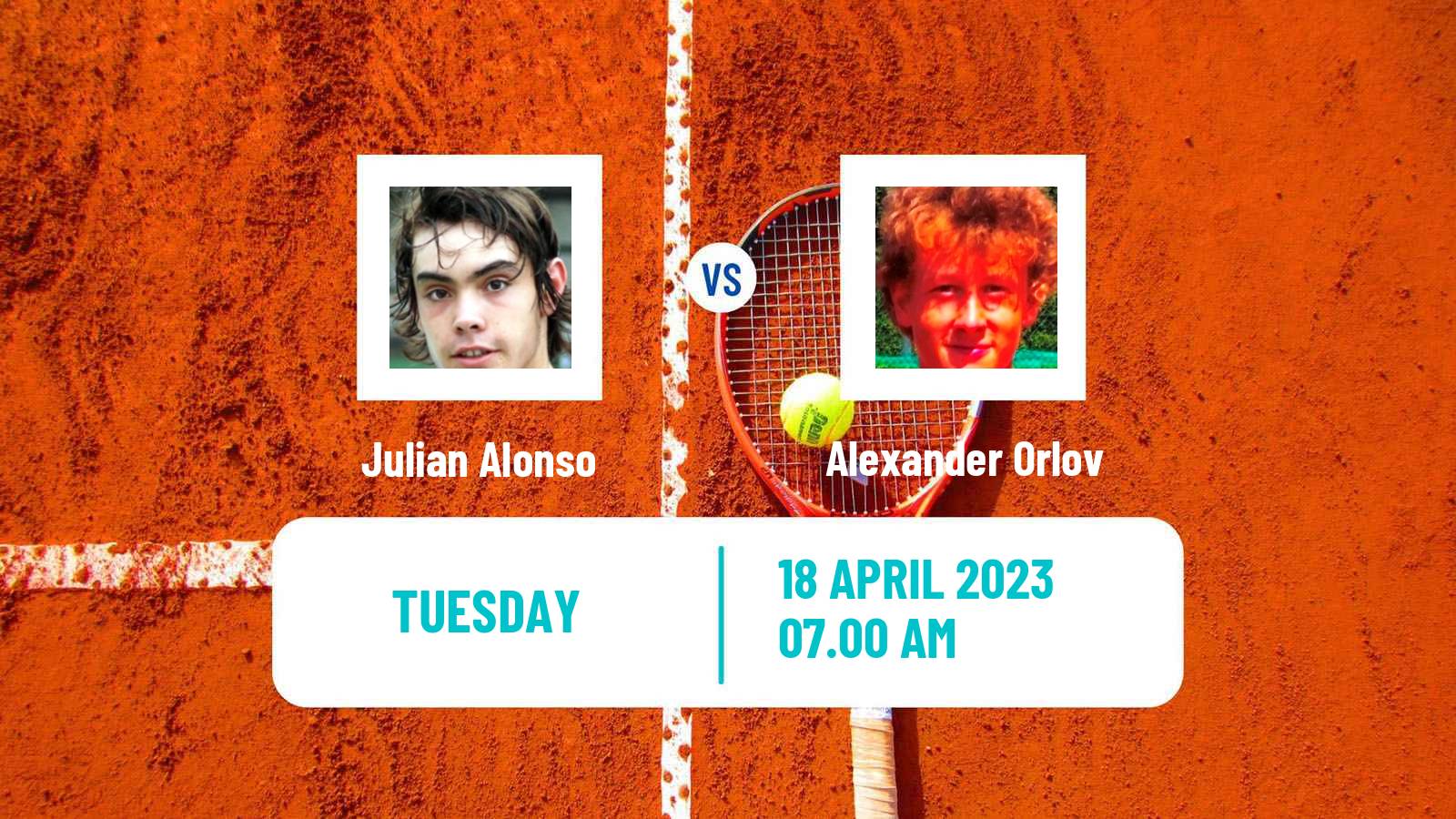 Tennis ITF Tournaments Julian Alonso - Alexander Orlov