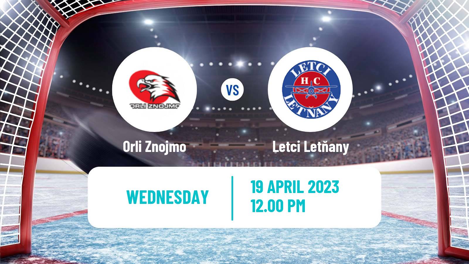 Hockey Czech 2 Liga Hockey West Orli Znojmo - Letci Letňany