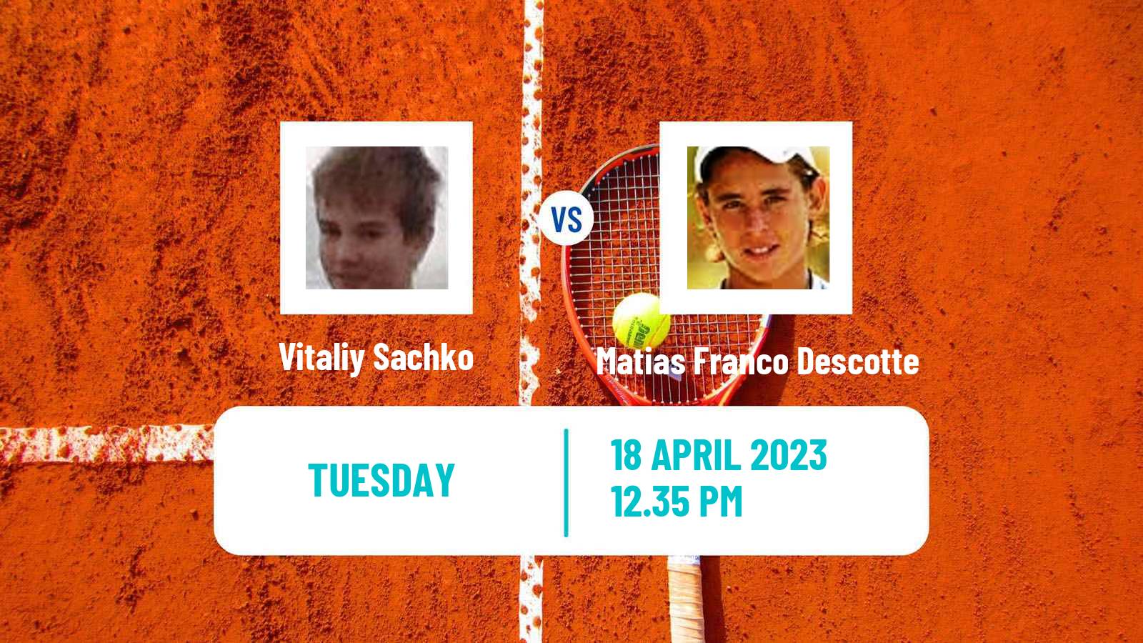 Tennis ATP Challenger Vitaliy Sachko - Matias Franco Descotte