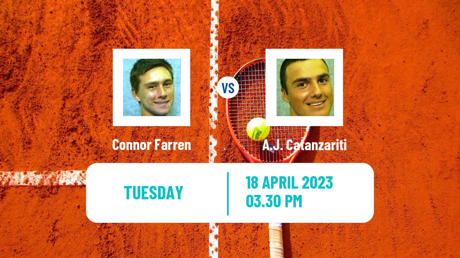 Tennis ITF Tournaments Connor Farren - A.J. Catanzariti