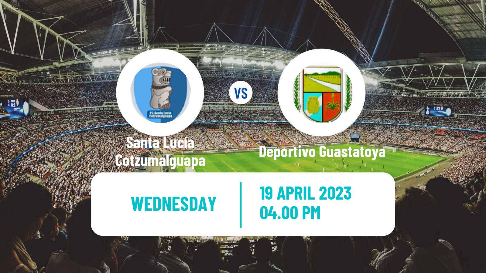 Soccer Guatemala Liga Nacional Santa Lucía Cotzumalguapa - Deportivo Guastatoya