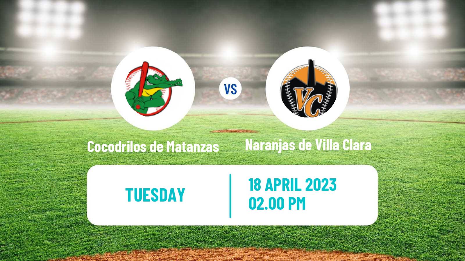 Baseball Cuba Serie Nacional Baseball Cocodrilos de Matanzas - Naranjas de Villa Clara