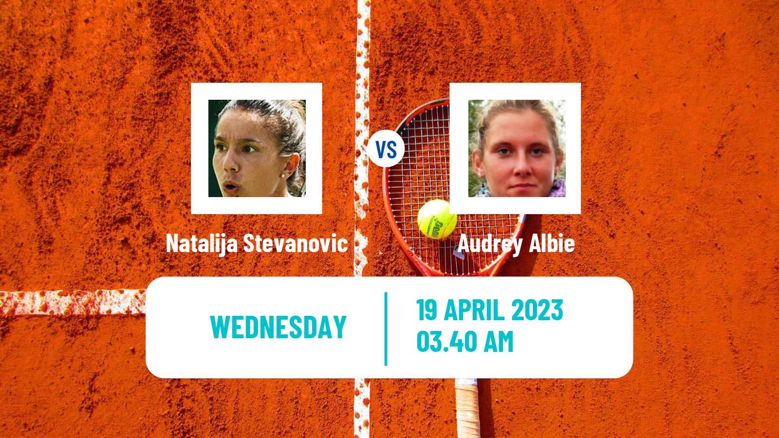 Tennis ITF Tournaments Natalija Stevanovic - Audrey Albie