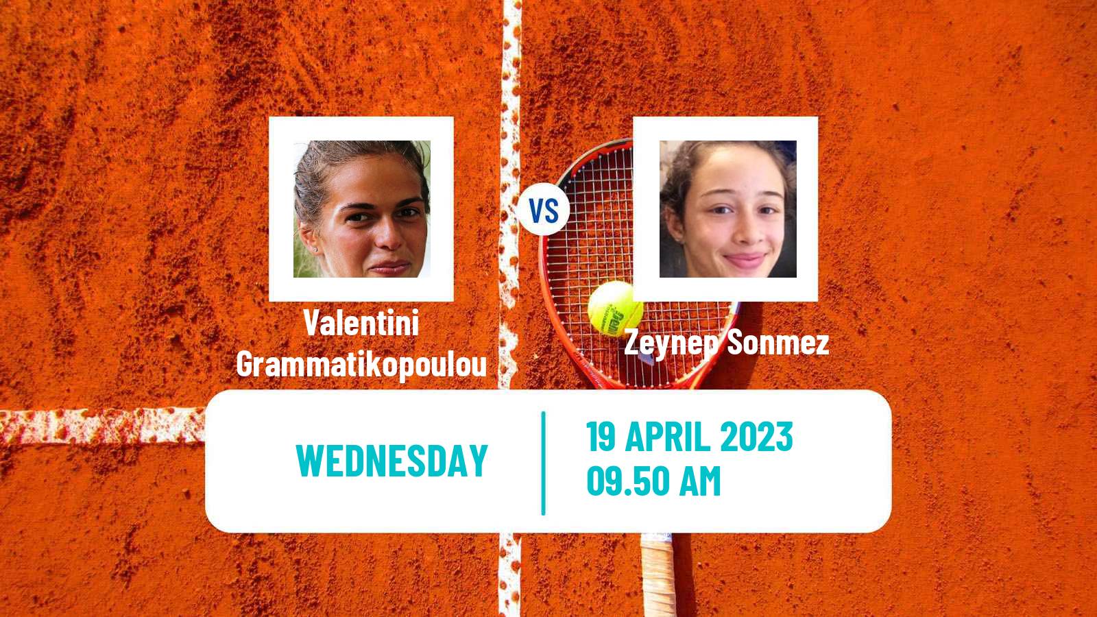 Tennis ITF Tournaments Valentini Grammatikopoulou - Zeynep Sonmez