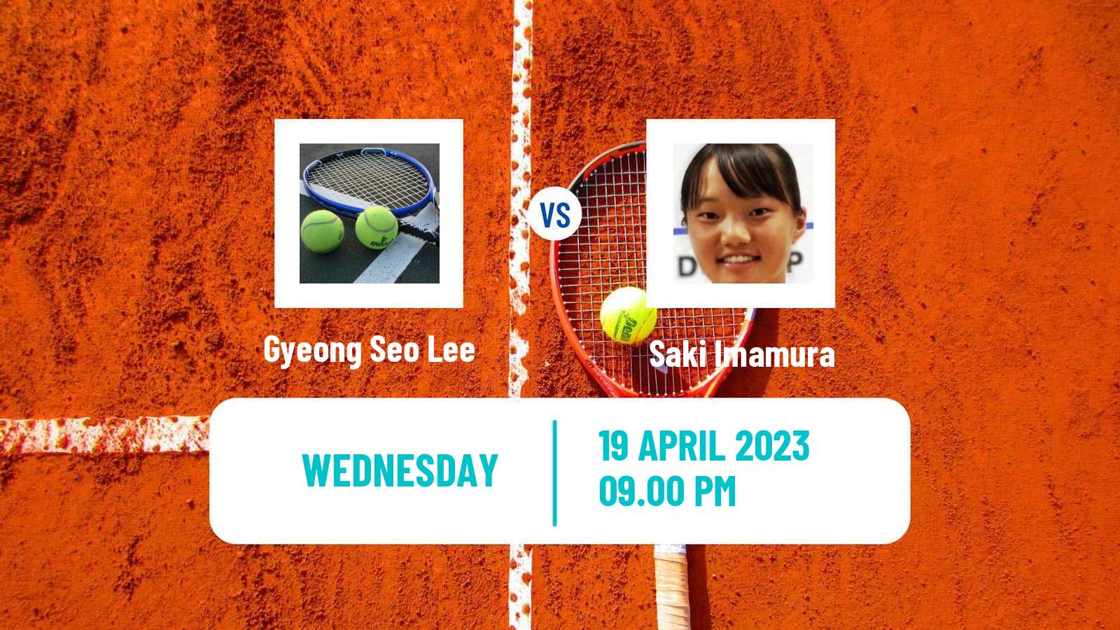 Tennis ITF Tournaments Gyeong Seo Lee - Saki Imamura