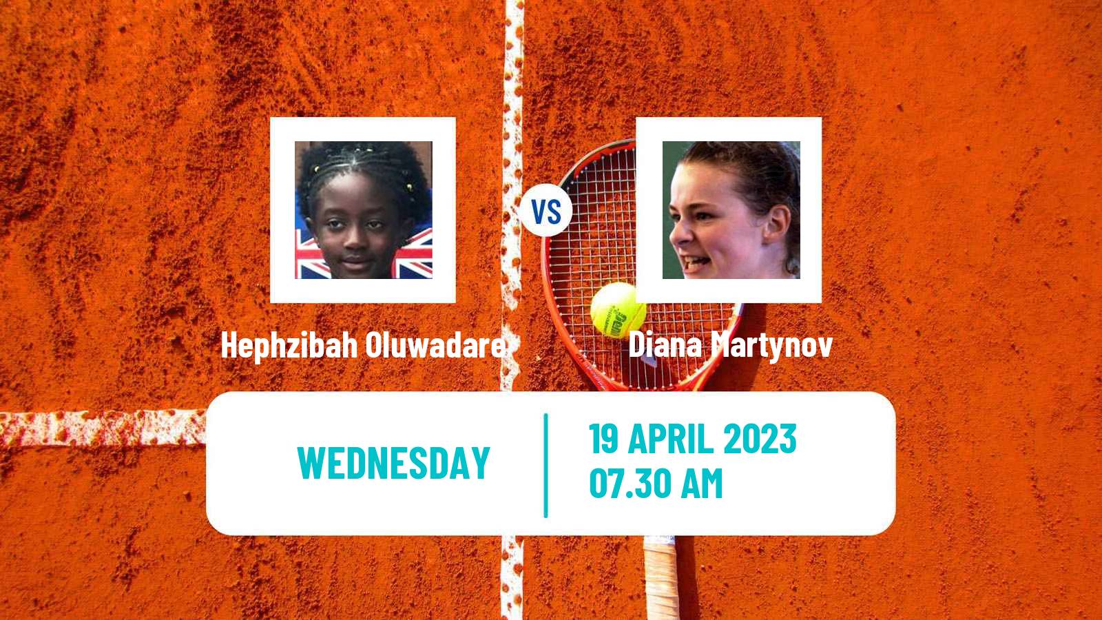 Tennis ITF Tournaments Hephzibah Oluwadare - Diana Martynov