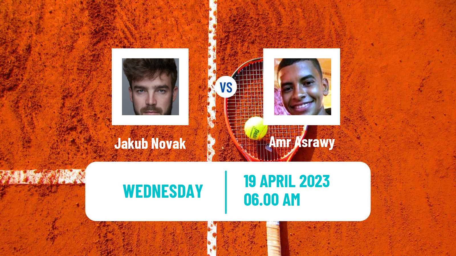 Tennis ITF Tournaments Jakub Novak - Amr Asrawy