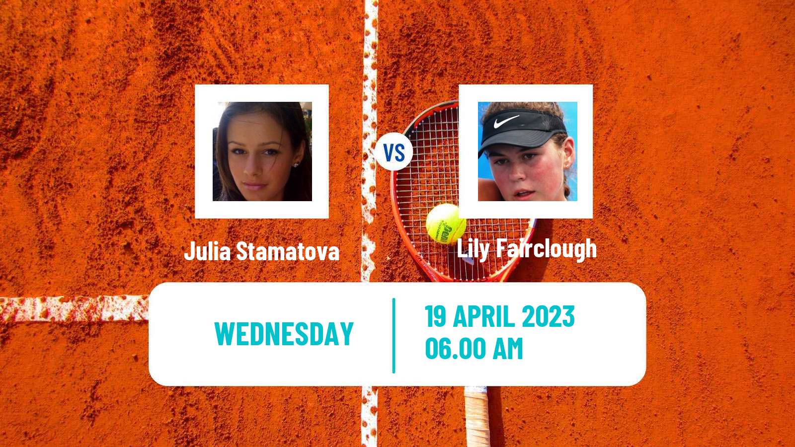 Tennis ITF Tournaments Julia Stamatova - Lily Fairclough