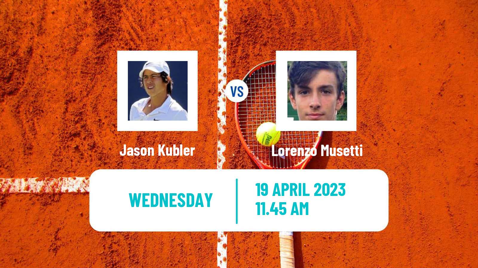 Tennis ATP Barcelona Jason Kubler - Lorenzo Musetti