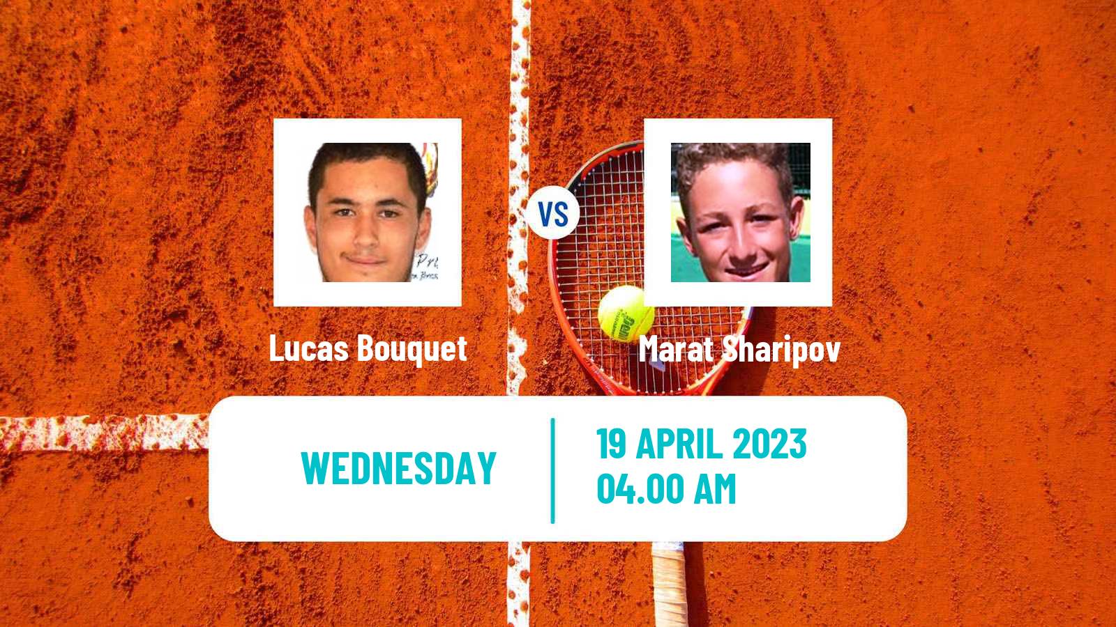 Tennis ITF Tournaments Lucas Bouquet - Marat Sharipov