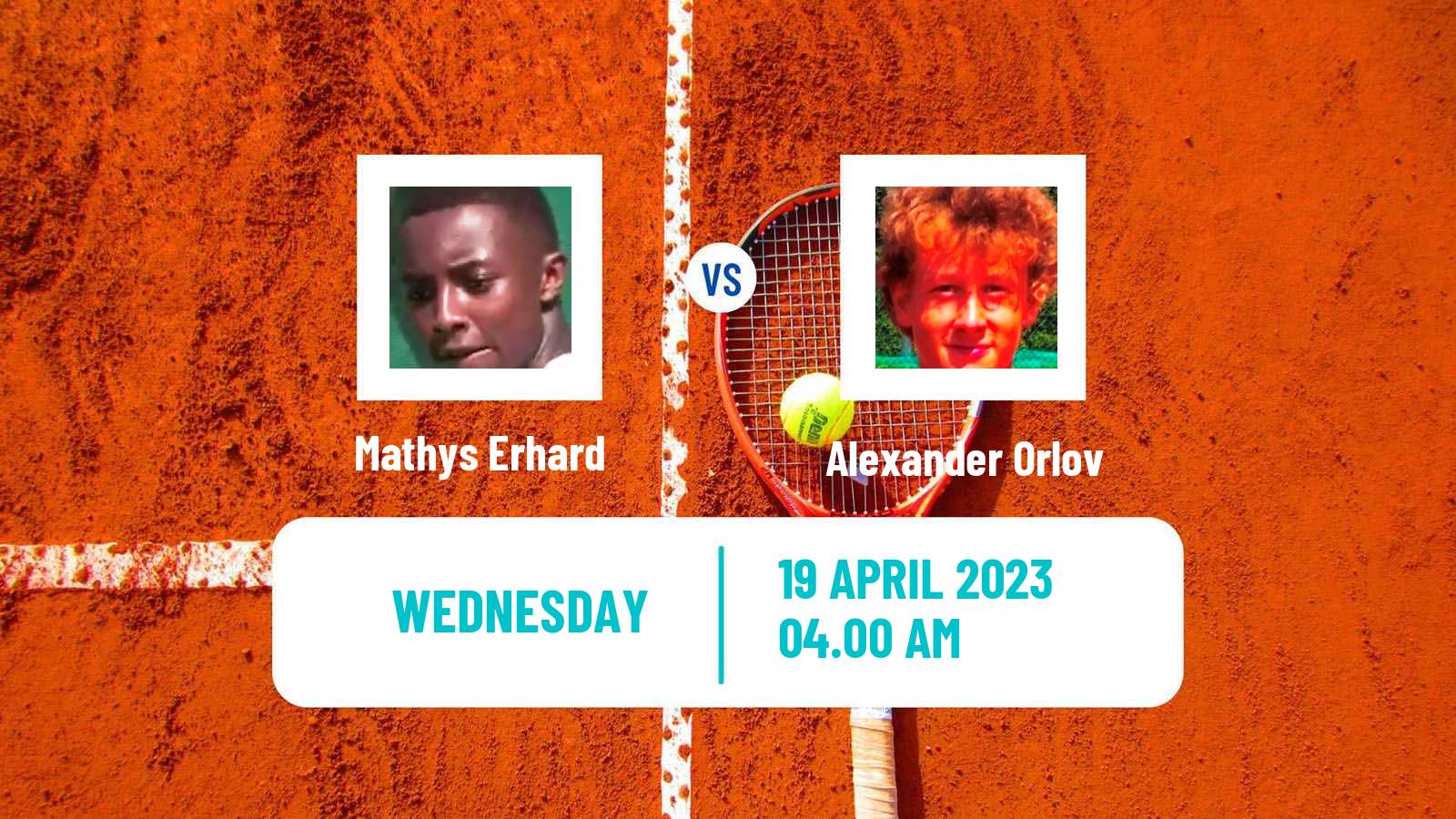 Tennis ITF Tournaments Mathys Erhard - Alexander Orlov