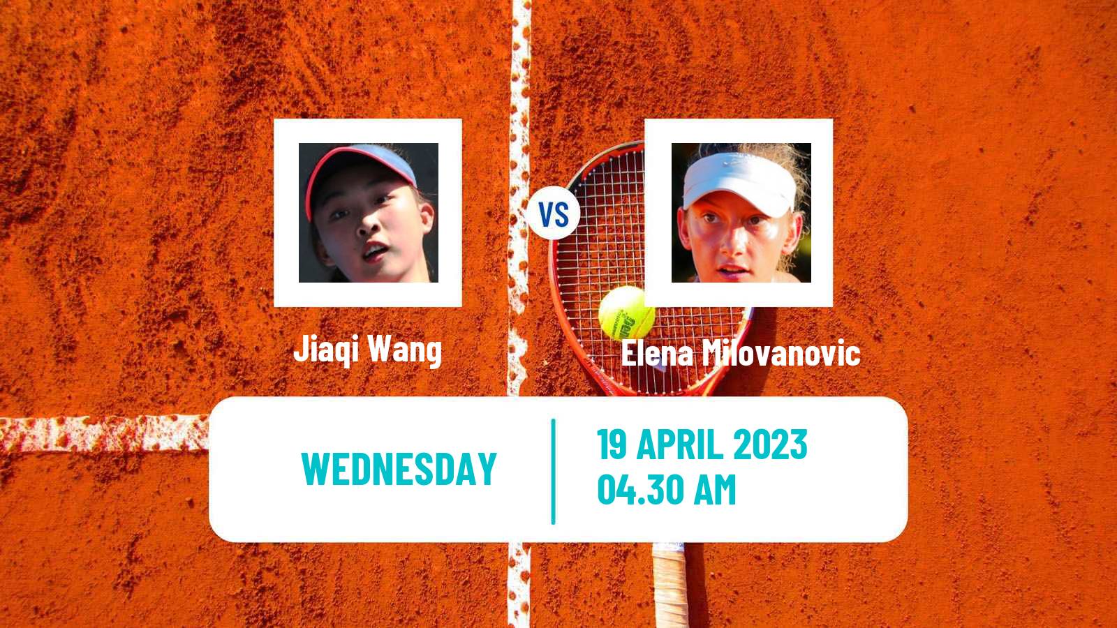 Tennis ITF Tournaments Jiaqi Wang - Elena Milovanovic