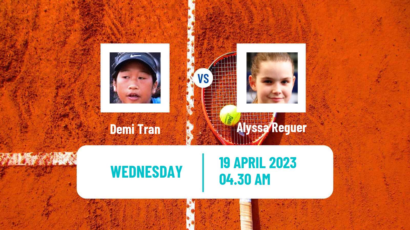Tennis ITF Tournaments Demi Tran - Alyssa Reguer