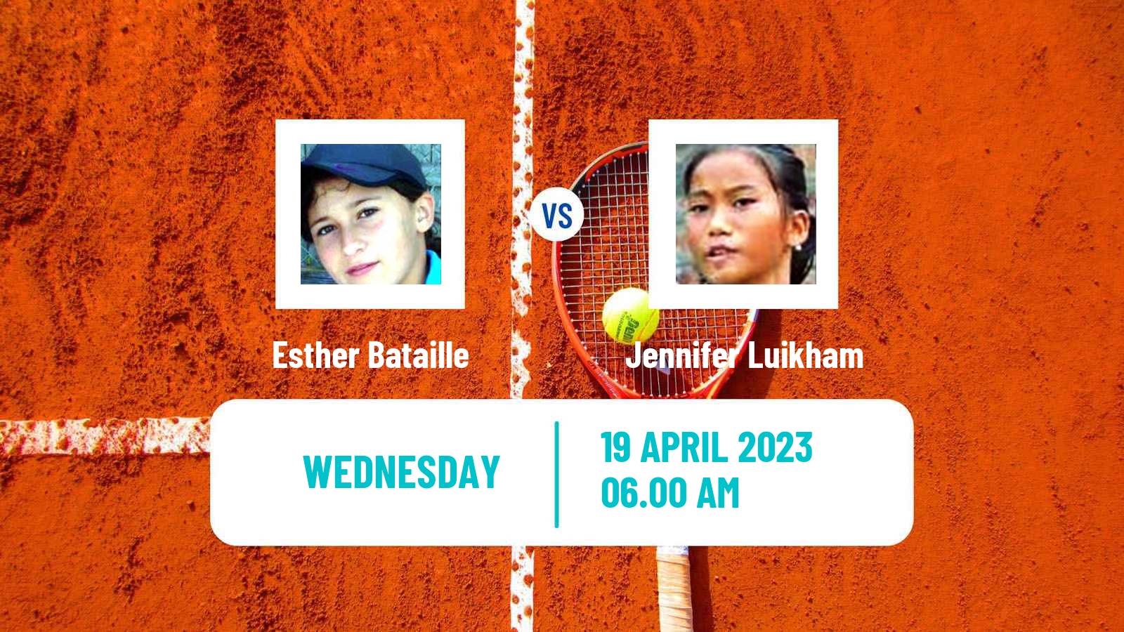 Tennis ITF Tournaments Esther Bataille - Jennifer Luikham