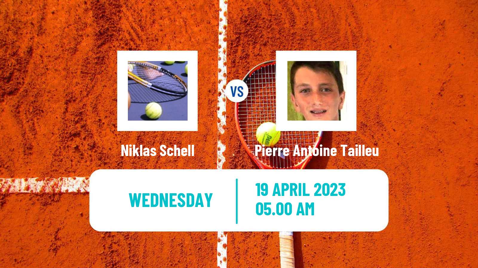 Tennis ITF Tournaments Niklas Schell - Pierre Antoine Tailleu