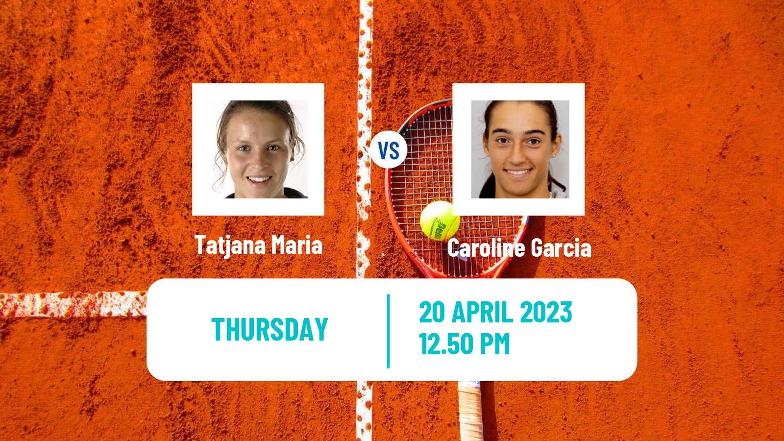 Tennis WTA Stuttgart Tatjana Maria - Caroline Garcia