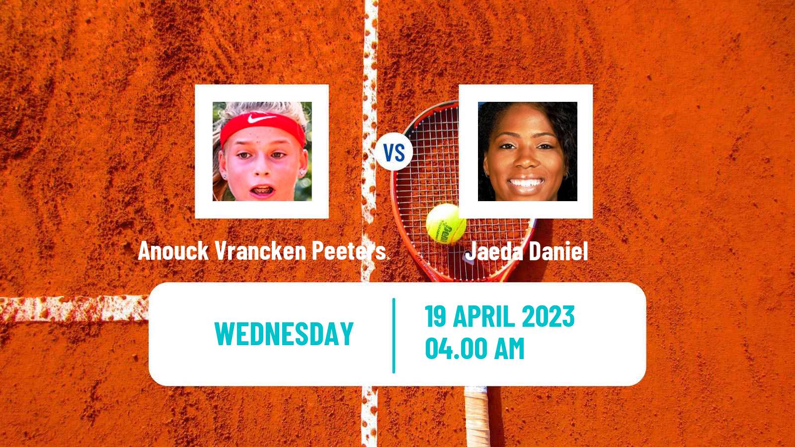 Tennis ITF Tournaments Anouck Vrancken Peeters - Jaeda Daniel