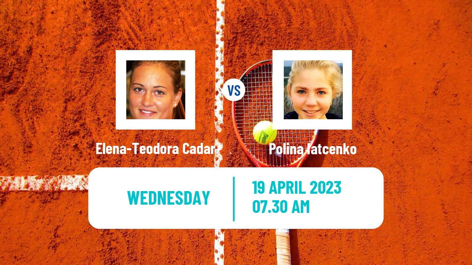 Tennis ITF Tournaments Elena-Teodora Cadar - Polina Iatcenko