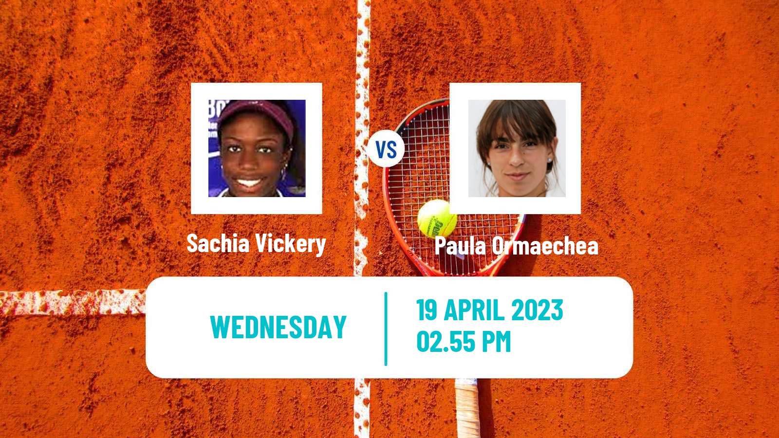 Tennis ITF Tournaments Sachia Vickery - Paula Ormaechea