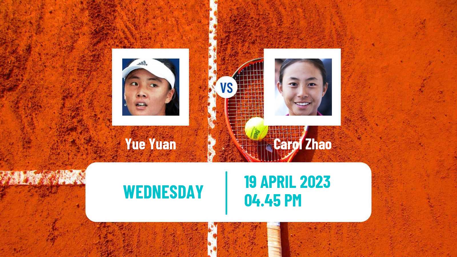 Tennis ITF Tournaments Yue Yuan - Carol Zhao
