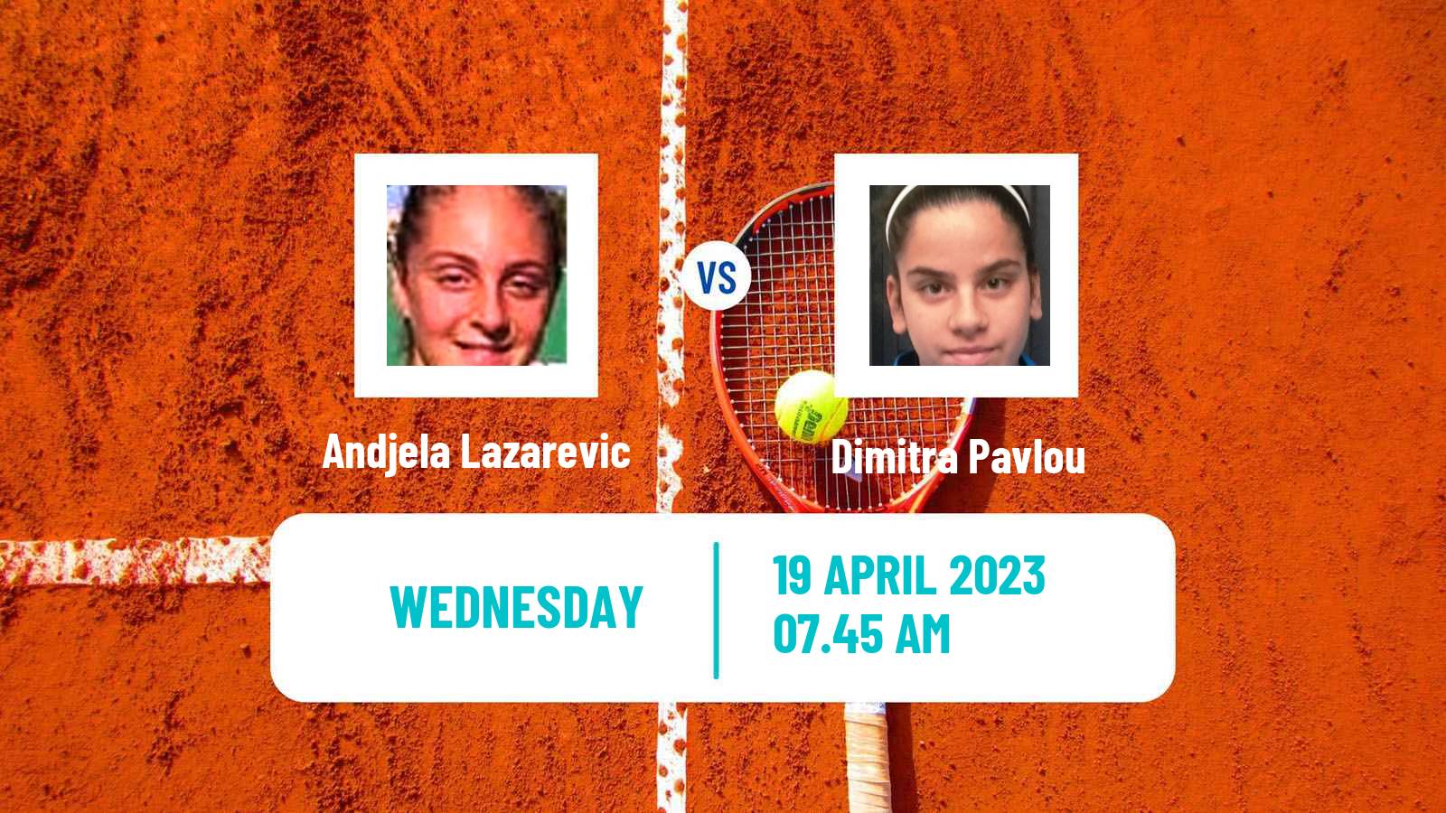 Tennis ITF Tournaments Andjela Lazarevic - Dimitra Pavlou