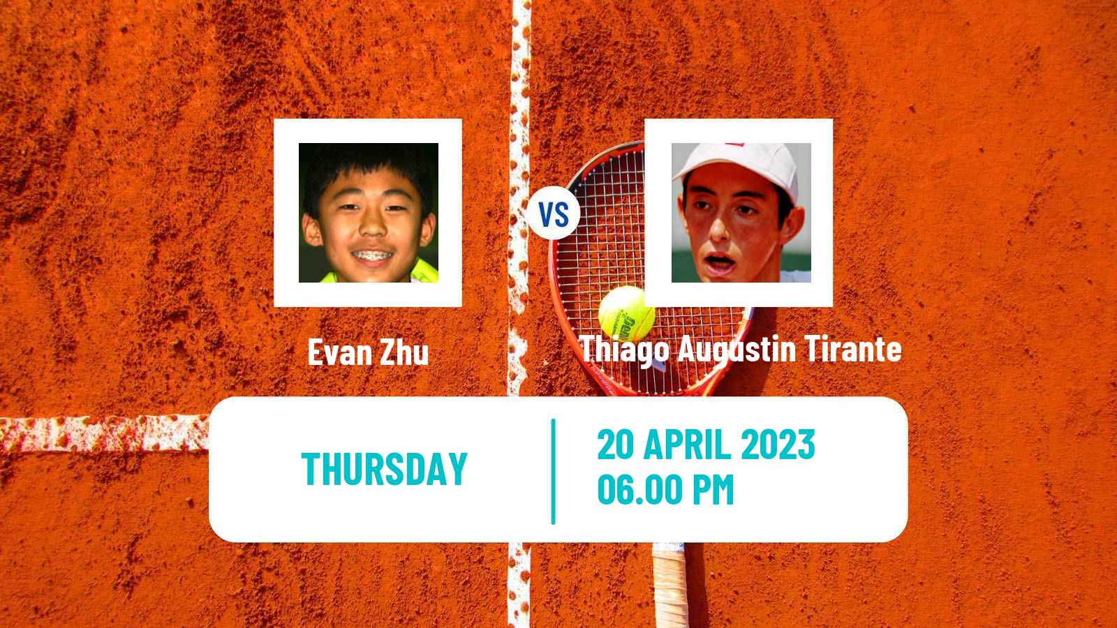 Tennis ATP Challenger Evan Zhu - Thiago Augustin Tirante