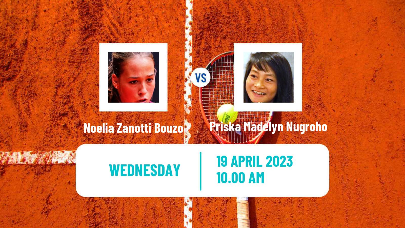 Tennis ITF Tournaments Noelia Zanotti Bouzo - Priska Madelyn Nugroho