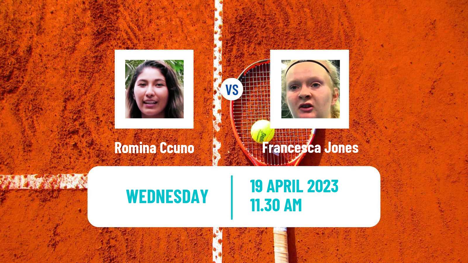 Tennis ITF Tournaments Romina Ccuno - Francesca Jones