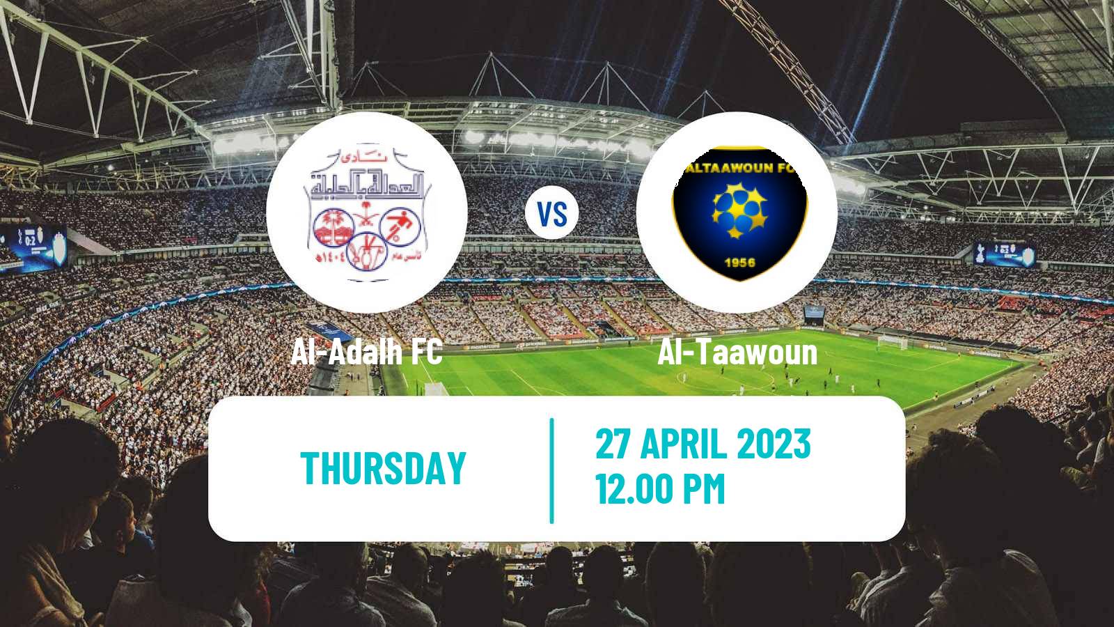 Soccer Saudi Professional League Al-Adalh - Al-Taawoun