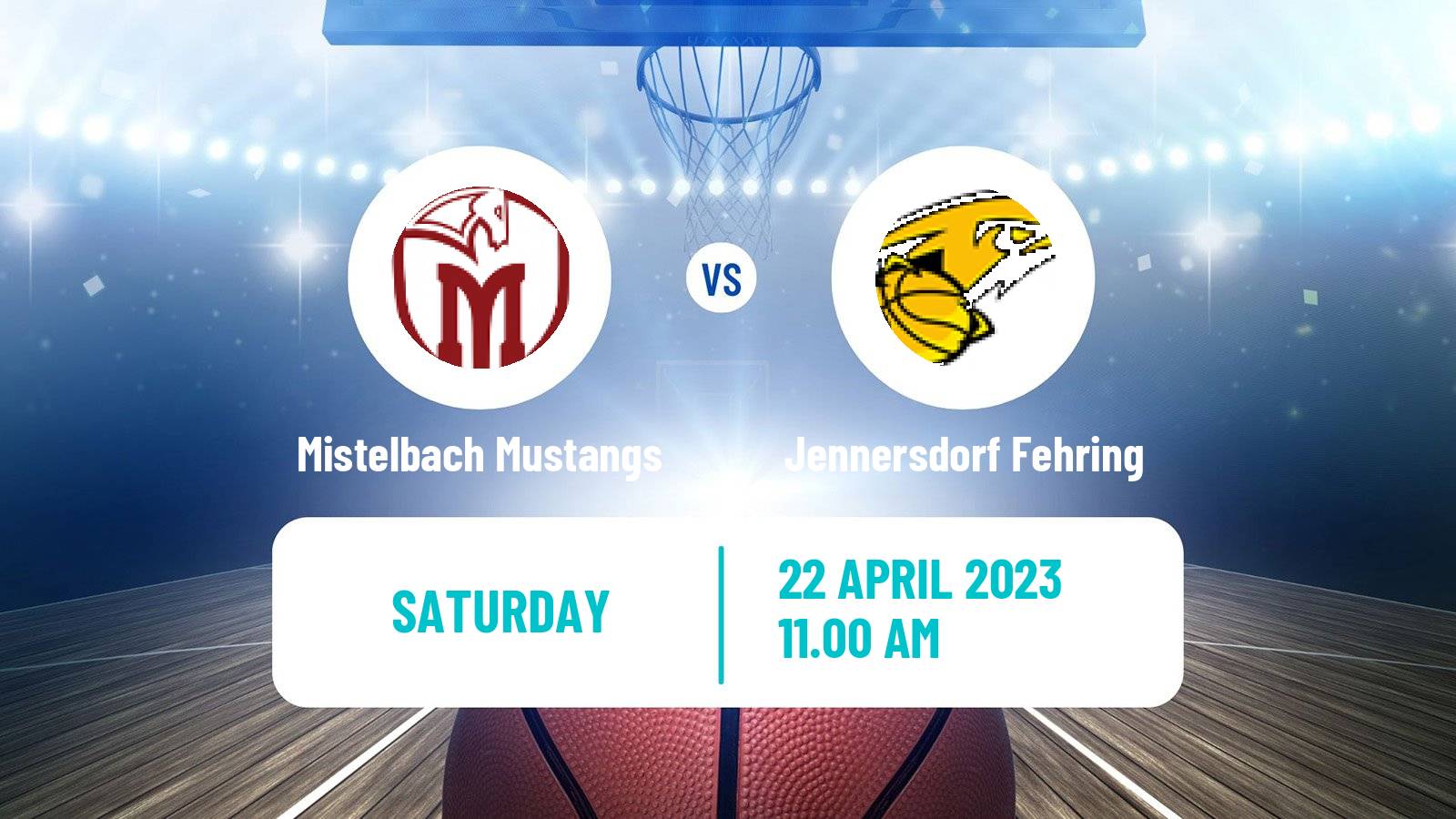 Basketball Austrian Zweite Liga Basketball Mistelbach Mustangs - Jennersdorf Fehring