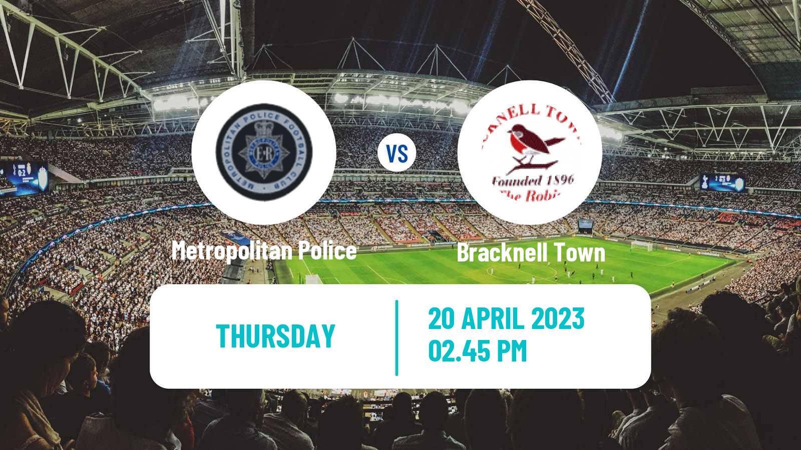 Soccer English Southern League South Division Metropolitan Police - Bracknell Town