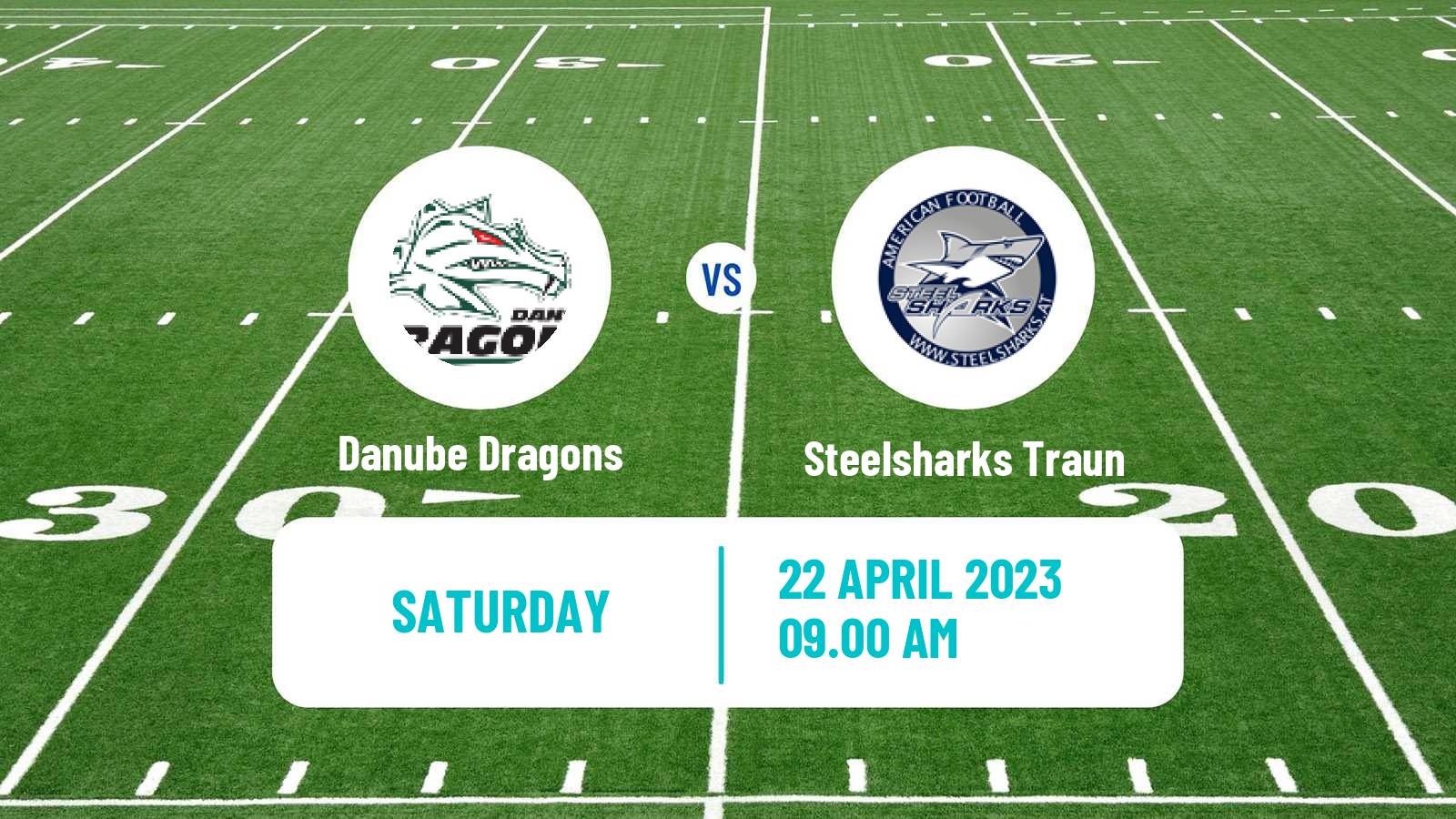 American football Austrian Football League Danube Dragons - Steelsharks Traun