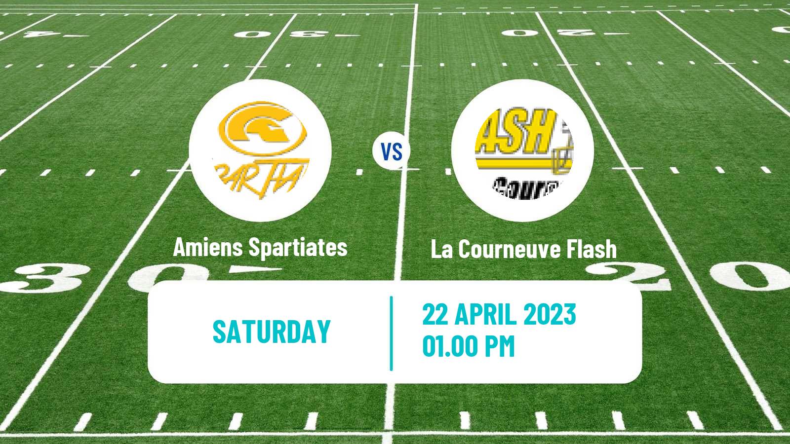 American football French Championnat Elite American Football Amiens Spartiates - La Courneuve Flash