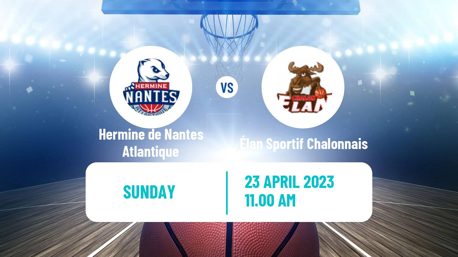 Basketball French LNB Pro B Hermine de Nantes Atlantique - Élan Sportif Chalonnais