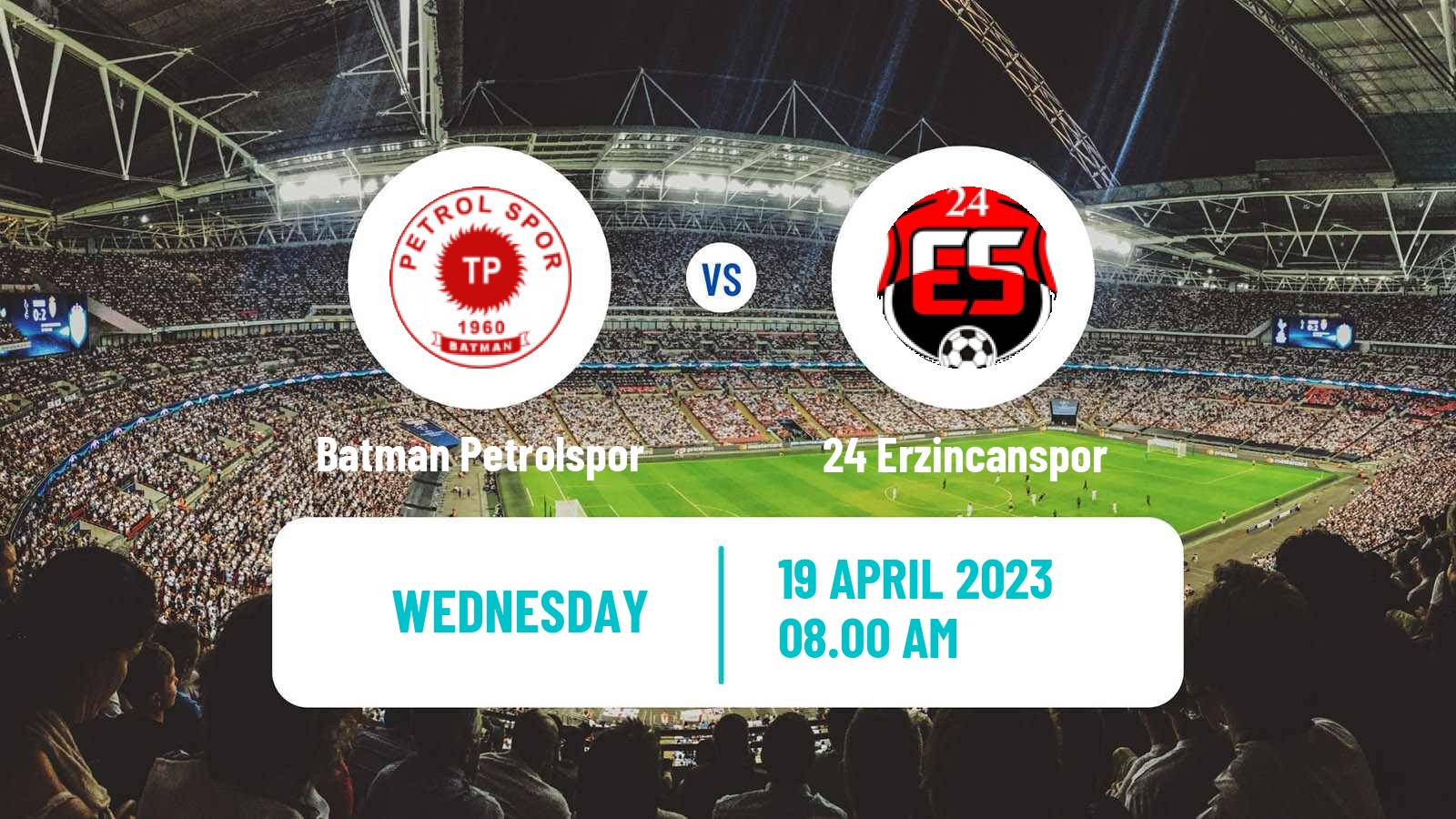 Soccer Turkish Second League White Group Batman Petrolspor - 24 Erzincanspor