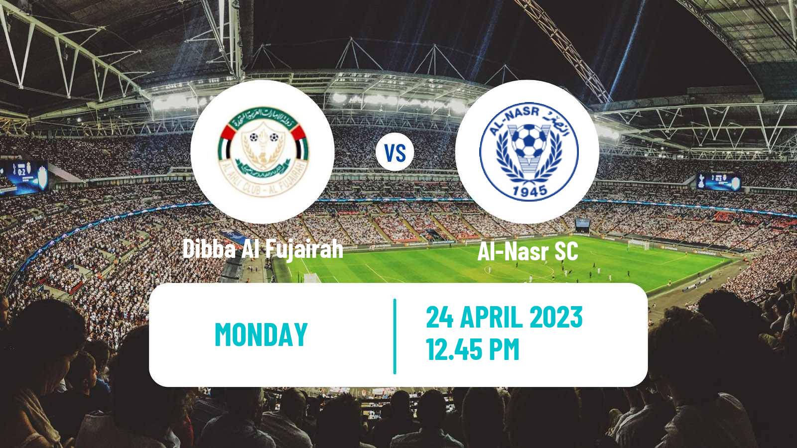 Soccer UAE Football League Dibba Al Fujairah - Al-Nasr