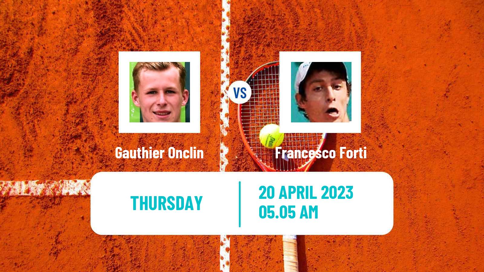 Tennis ATP Challenger Gauthier Onclin - Francesco Forti