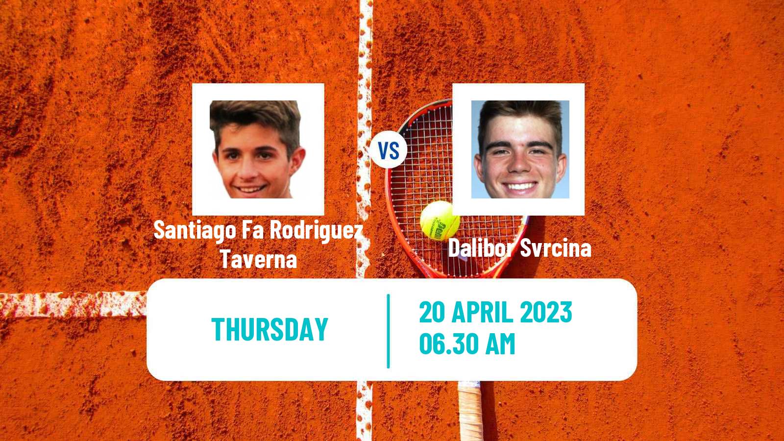 Tennis ATP Challenger Santiago Fa Rodriguez Taverna - Dalibor Svrcina
