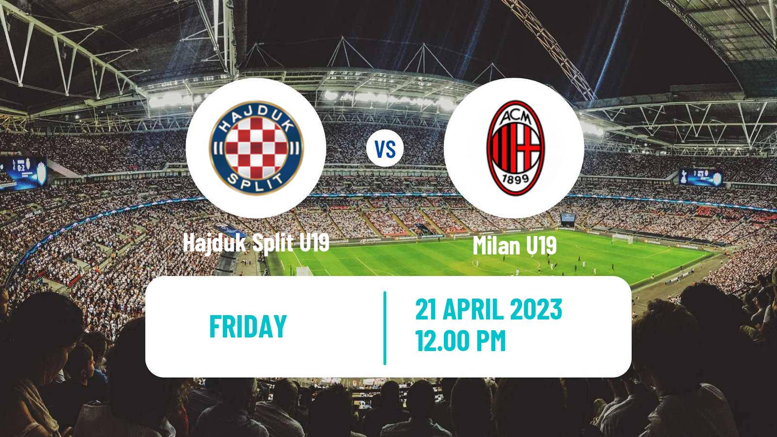 Soccer UEFA Youth League Hajduk Split U19 - Milan U19