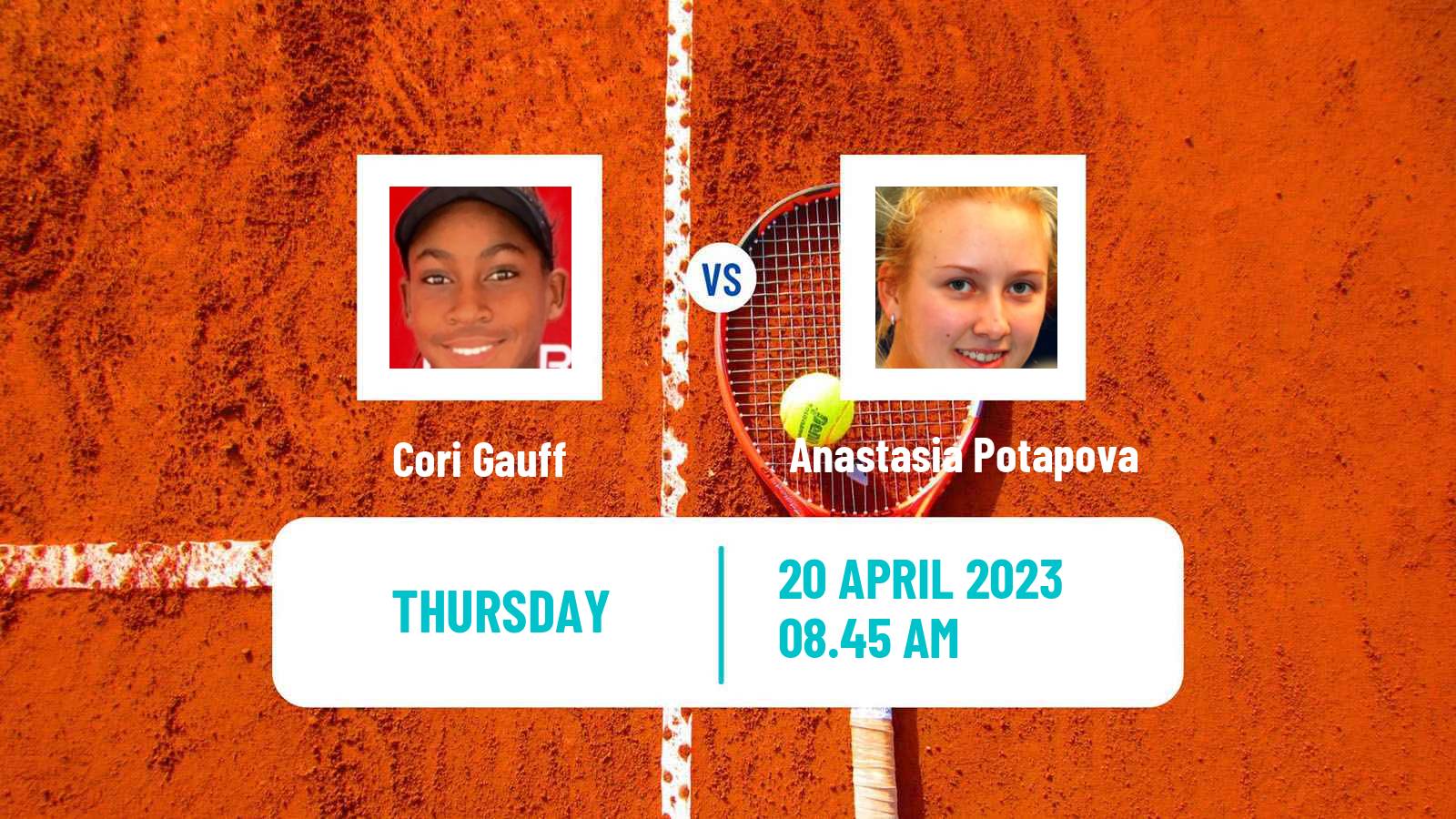Tennis WTA Stuttgart Cori Gauff - Anastasia Potapova